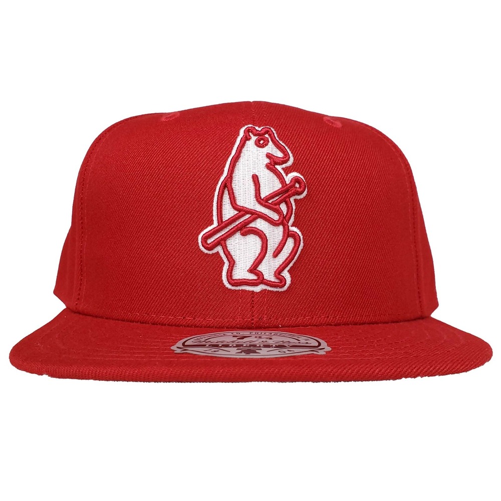 Chicago Cubs Mitchell & Ness MLB Fitted 7 3/4 Liberty Fit Hat Cap‎ Red NWT